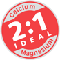 Perfect 2:1 ratio of calcium and magnesium